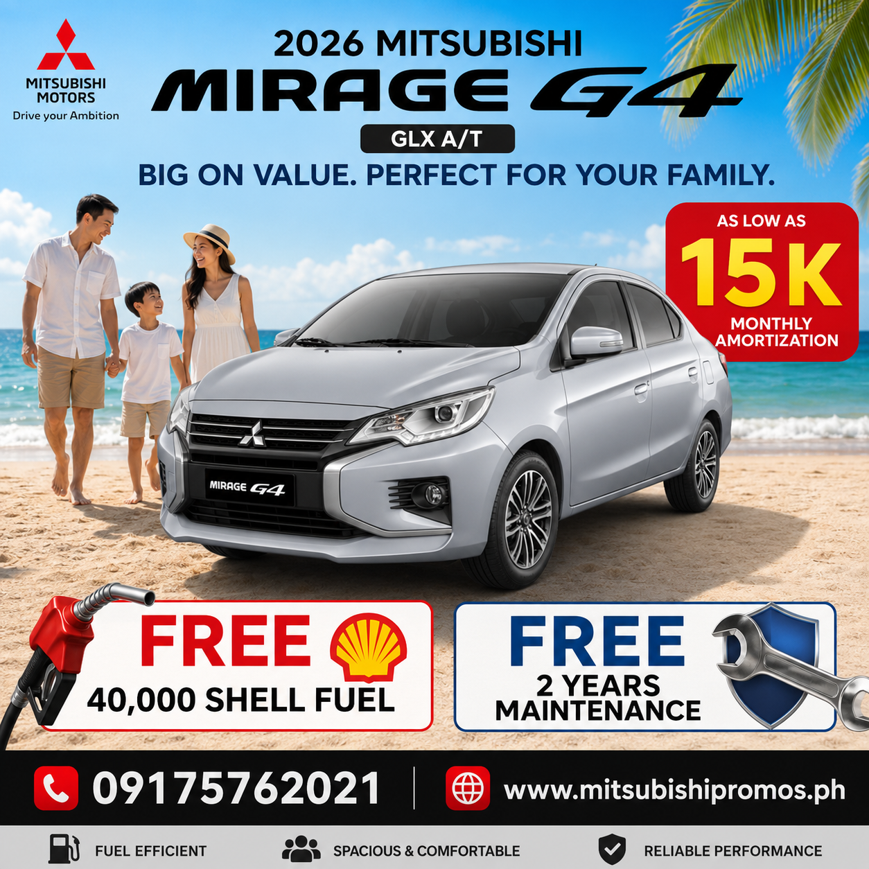 MIRAGE G4 GLX A/T 2026
